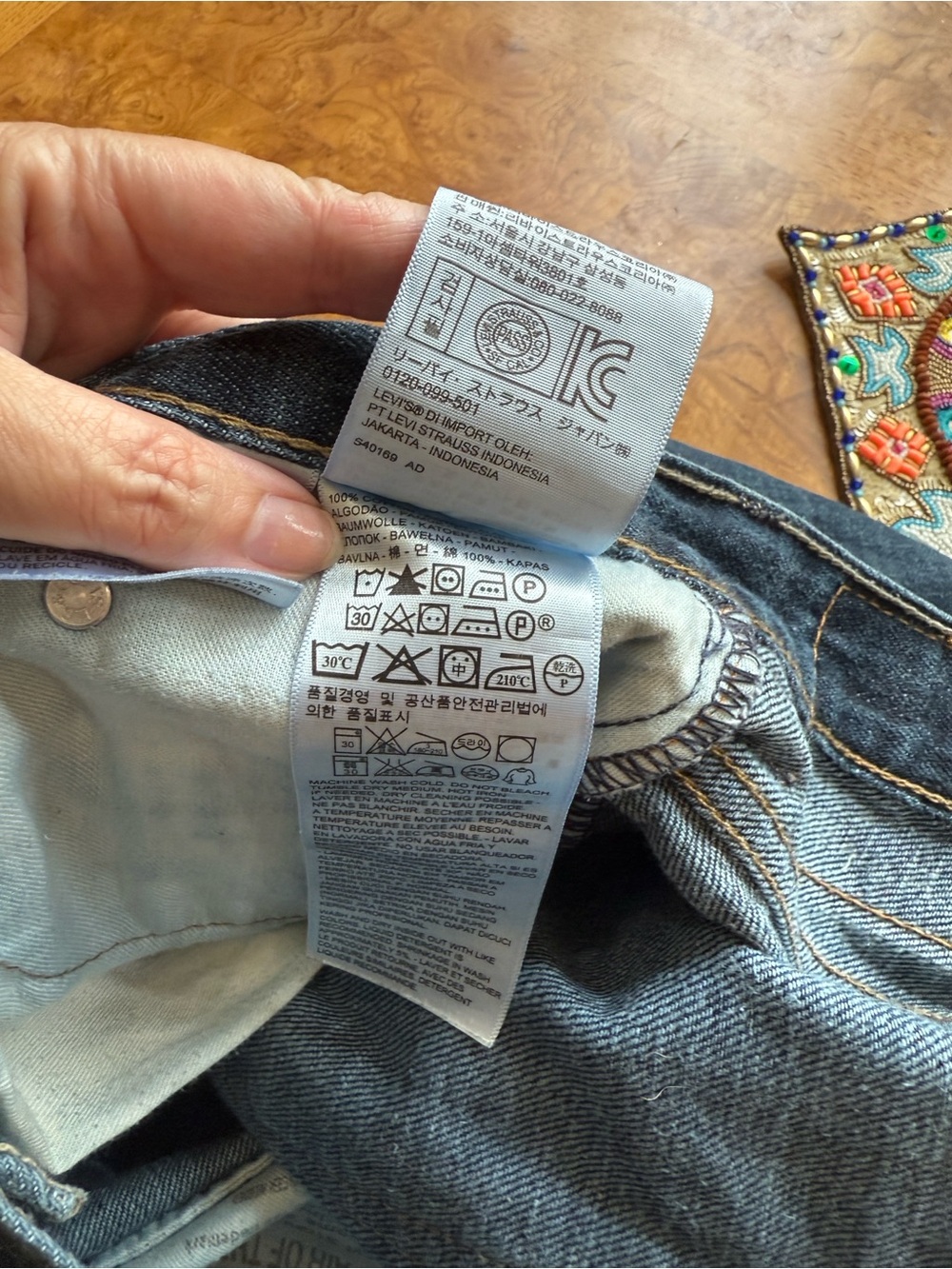 Levi’s Men’s Bootcut Jeans 33x32 - Picture 10 of 12